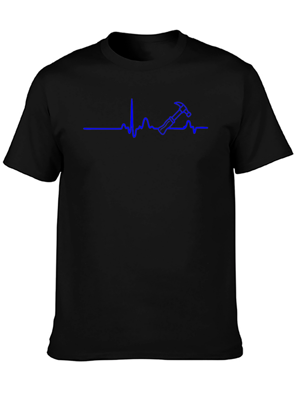 Hammer Heartbeat T-Shirt - Construction Worker Tee
