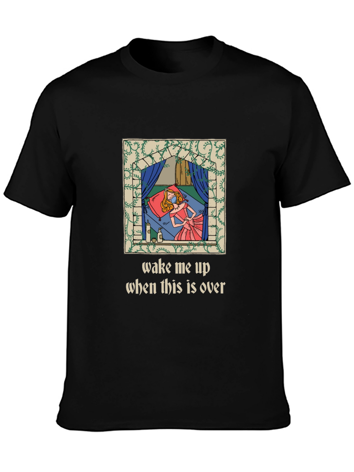 Wake Me Up Sleeping Princess Graphic Tee