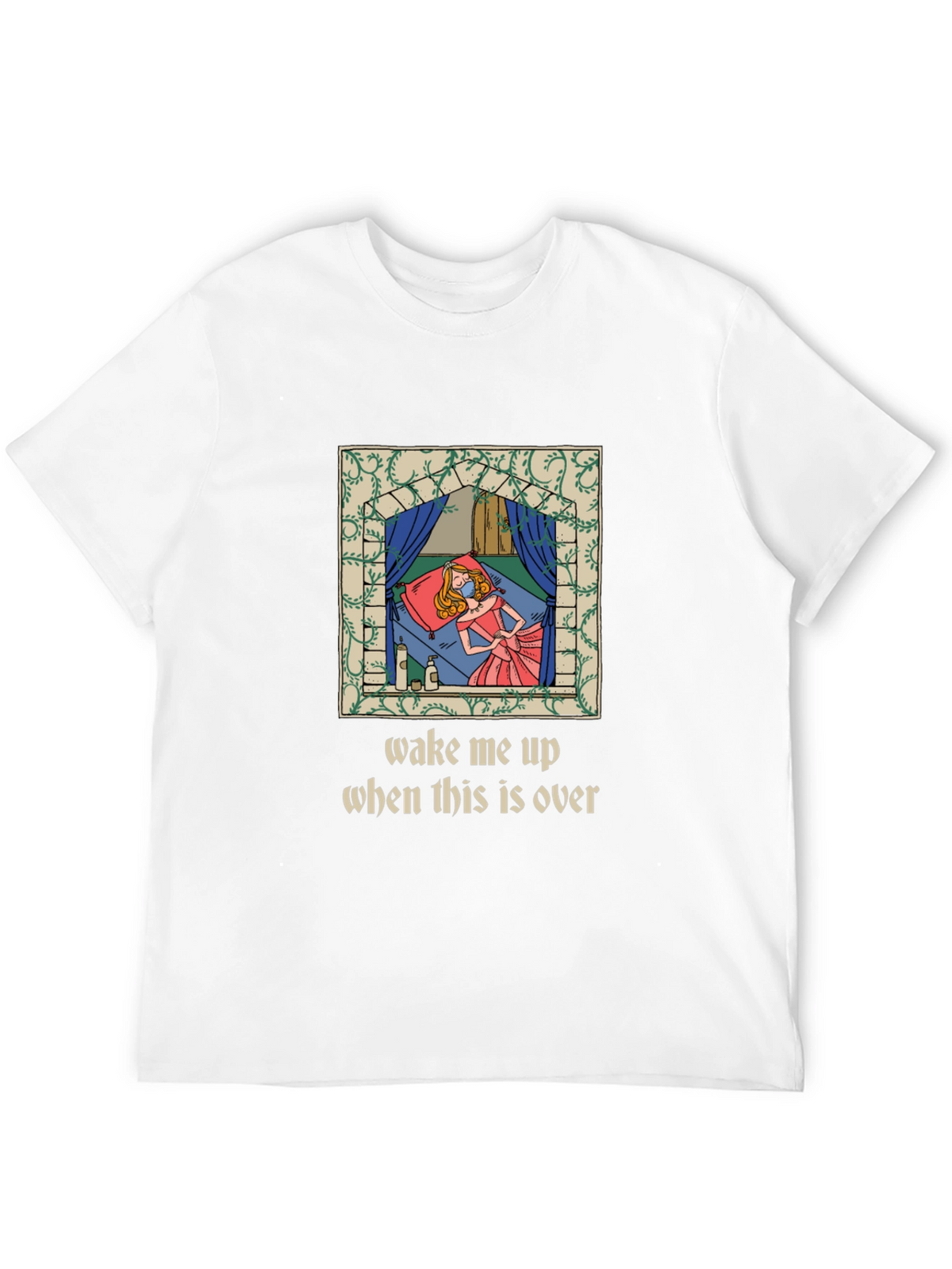 Wake Me Up Sleeping Princess Graphic Tee