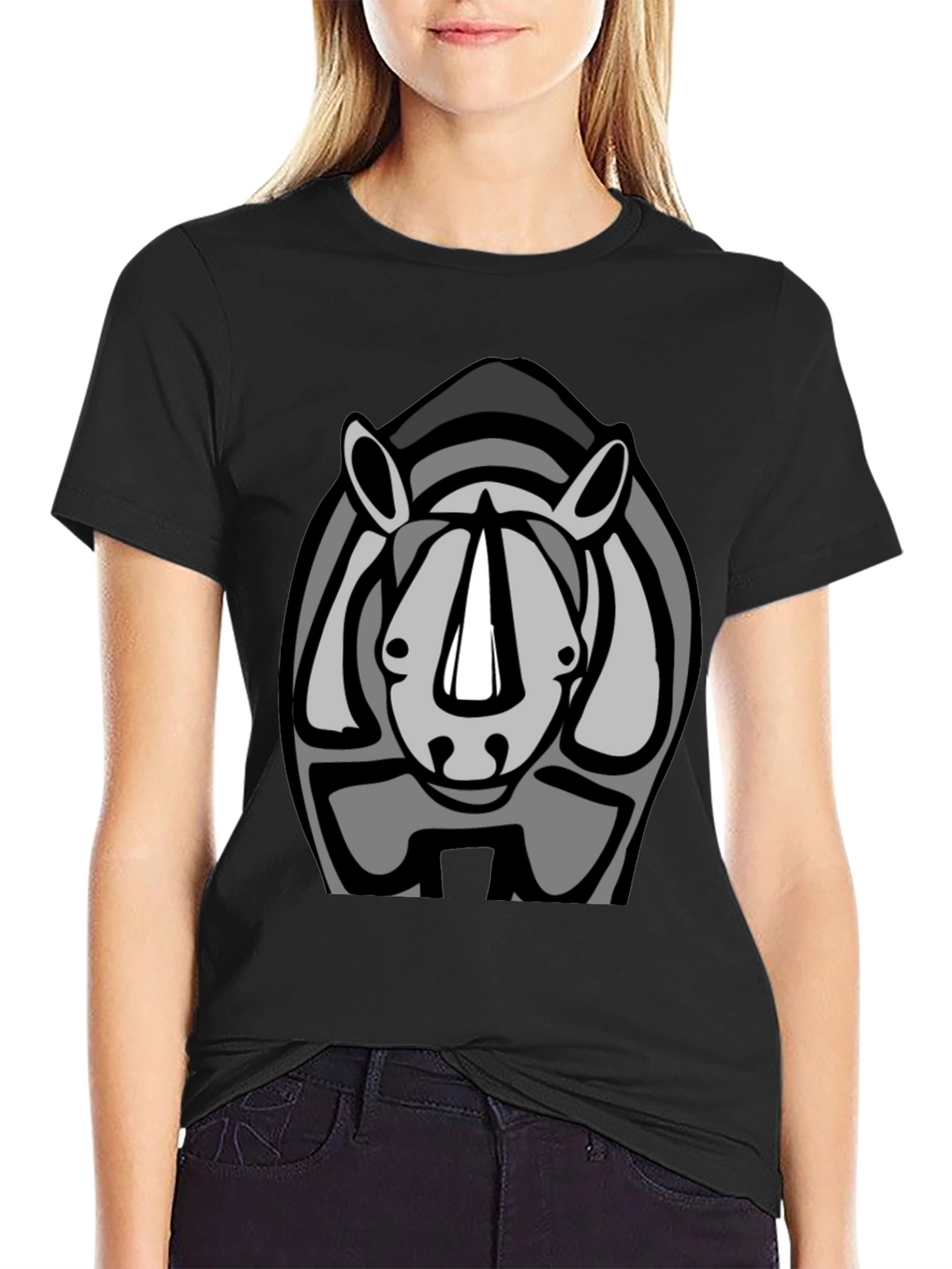 Rhino Graphic Tee - Cool Animal Design