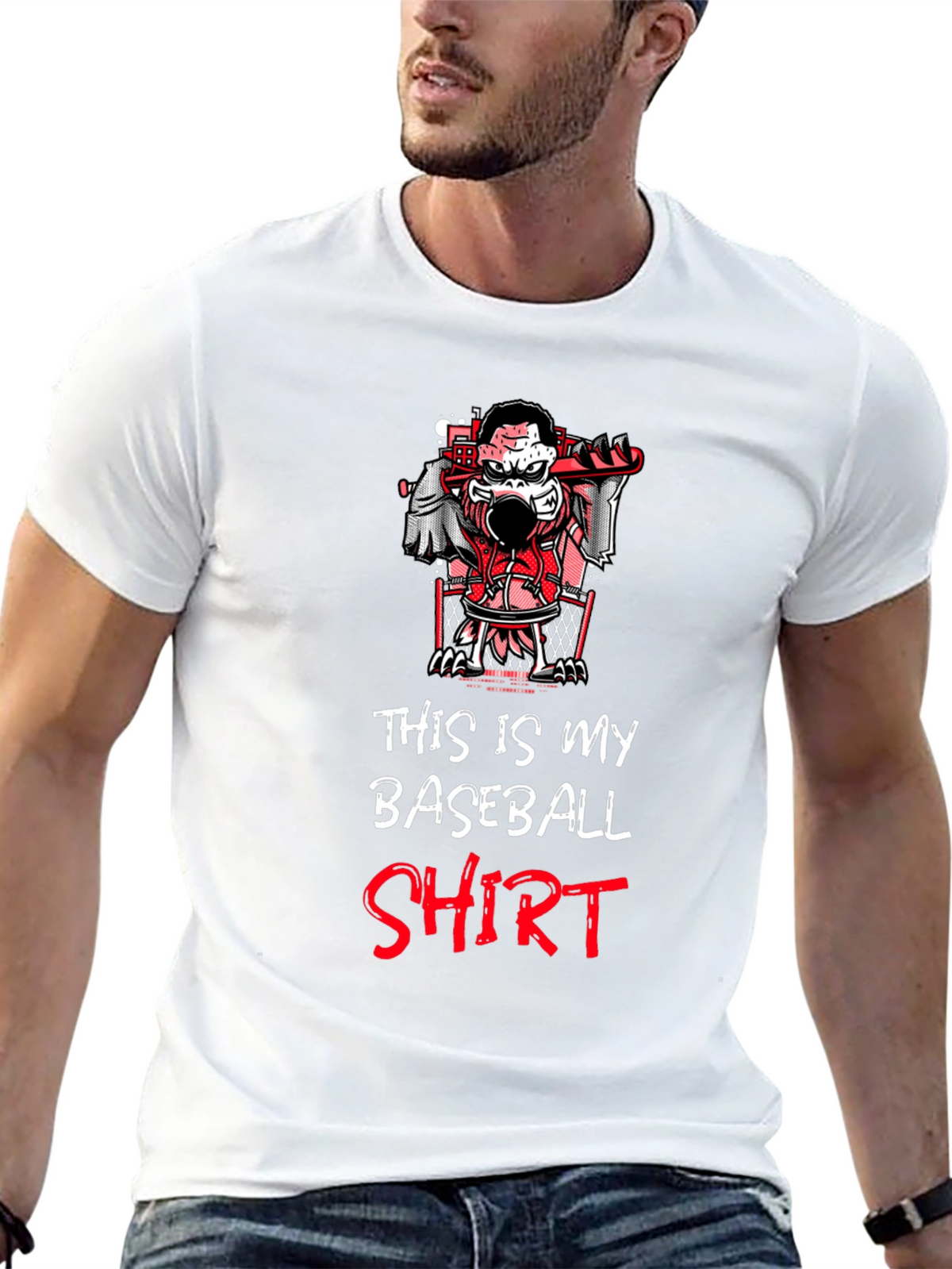 Funny Baseball T-Shirt - This is my Baseball Shirt
