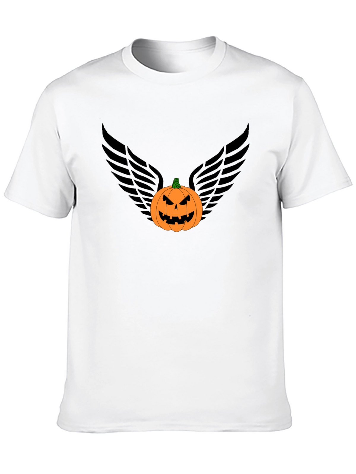 Pumpkin Angel Wings Graphic Tee
