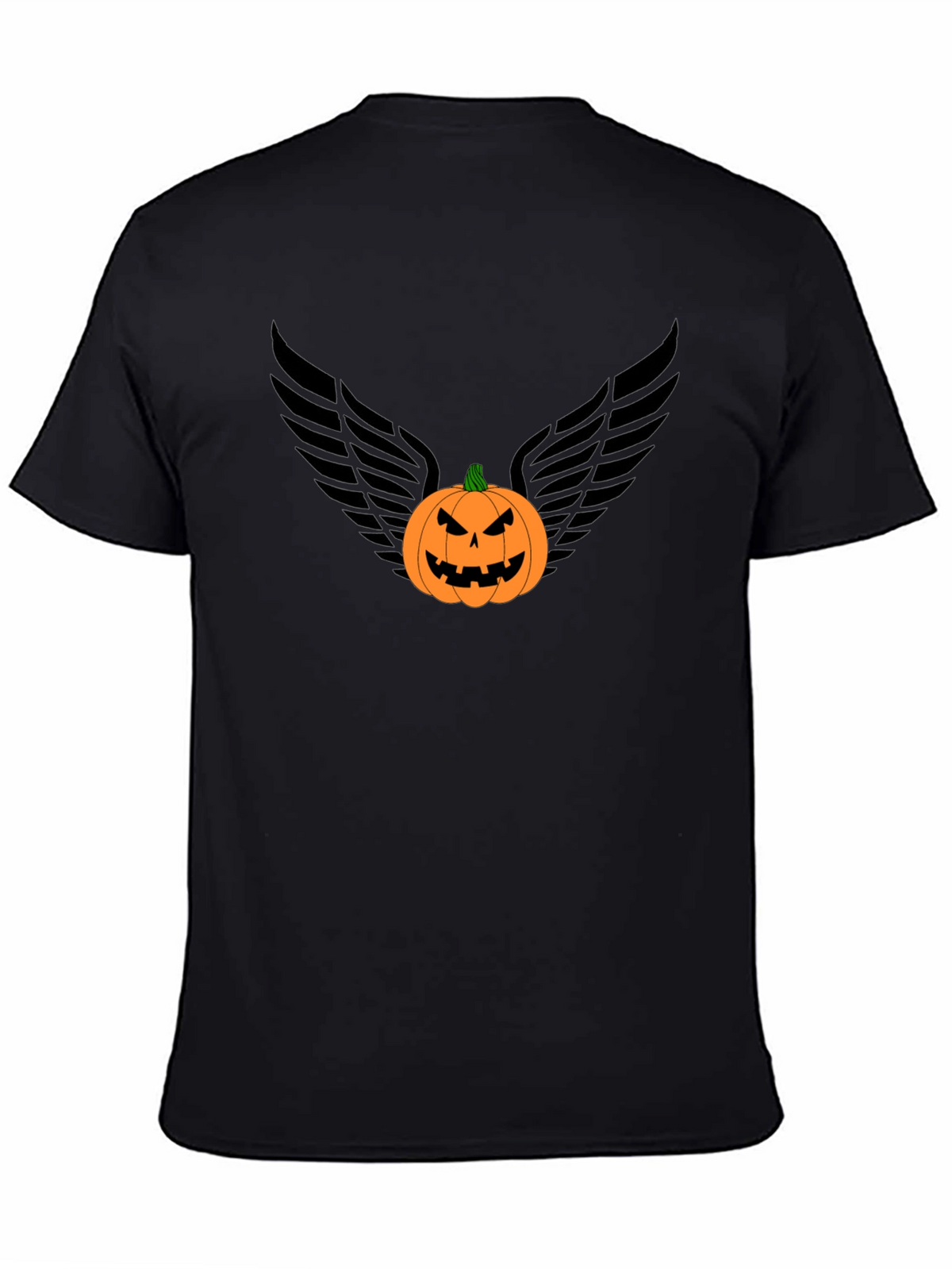Pumpkin Angel Wings Graphic Tee