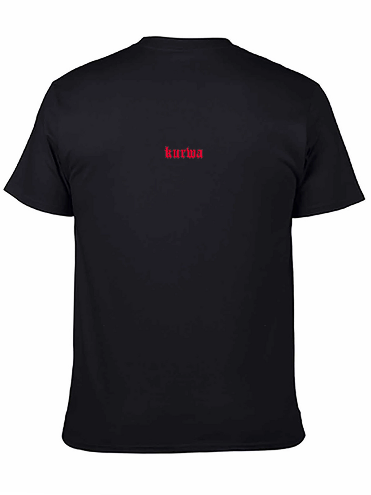 Kurwa Embroidered Black T-Shirt