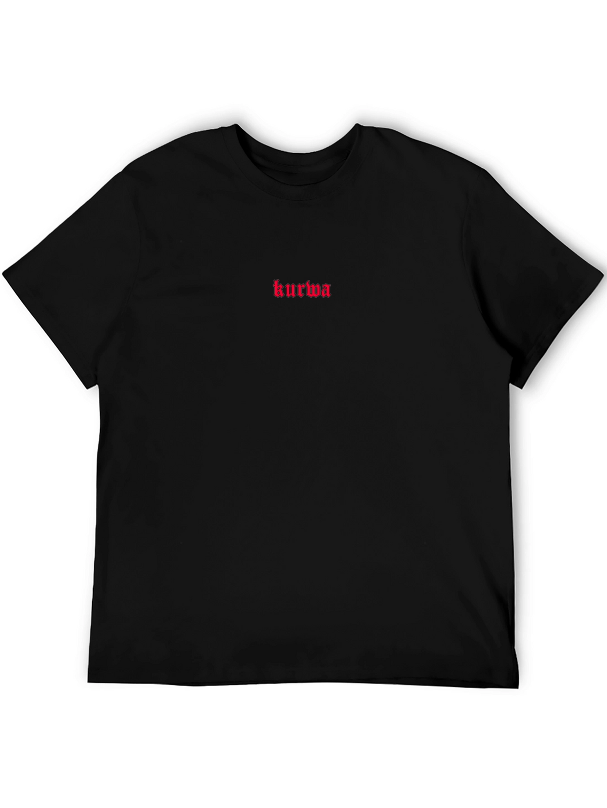 Kurwa Embroidered Black T-Shirt