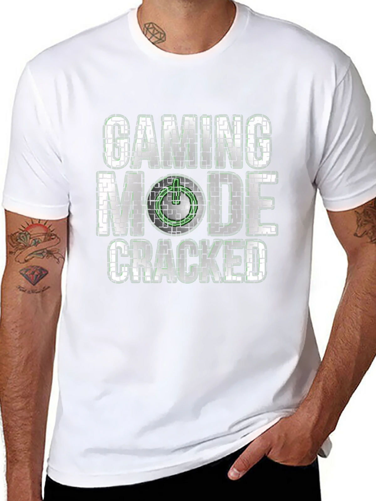 Gaming Mode Cracked T-Shirt - Gamer Apparel