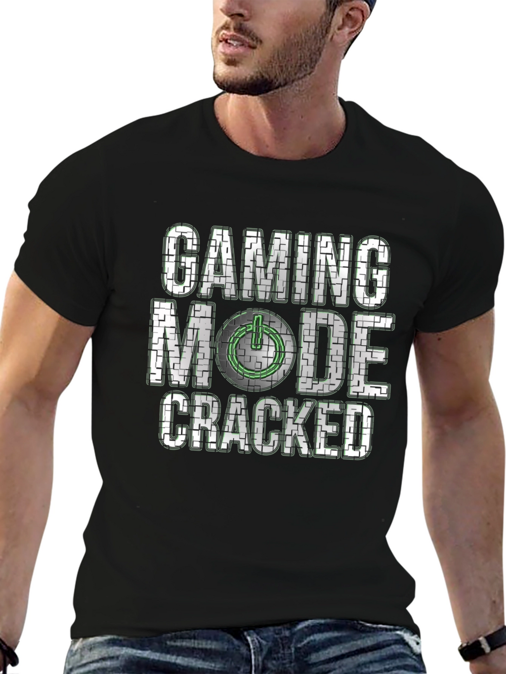 Gaming Mode Cracked T-Shirt - Gamer Apparel