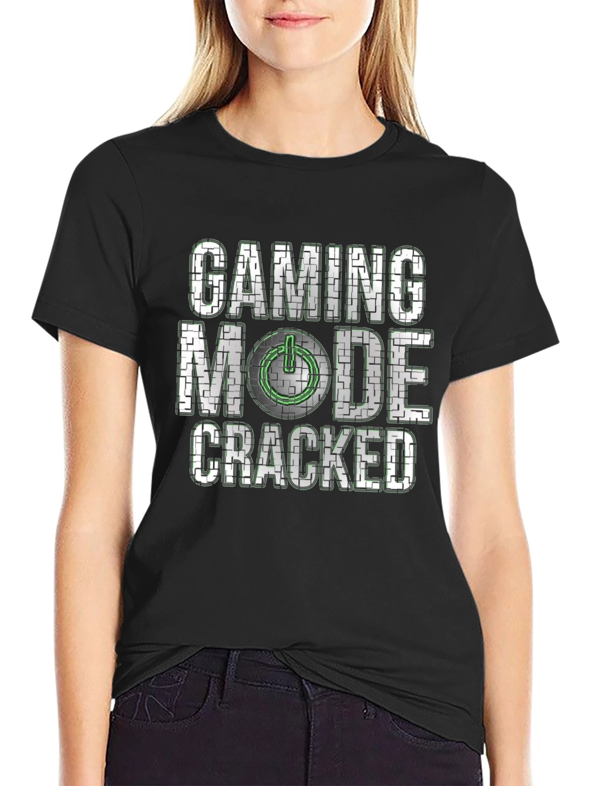 Gaming Mode Cracked T-Shirt - Gamer Apparel