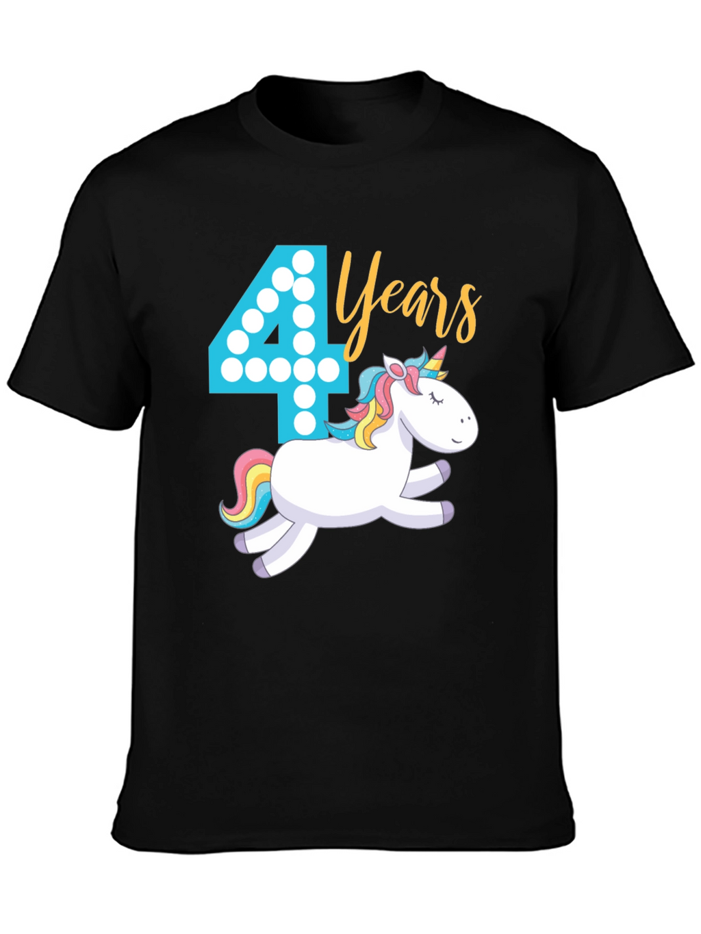 4th Birthday Unicorn T-Shirt