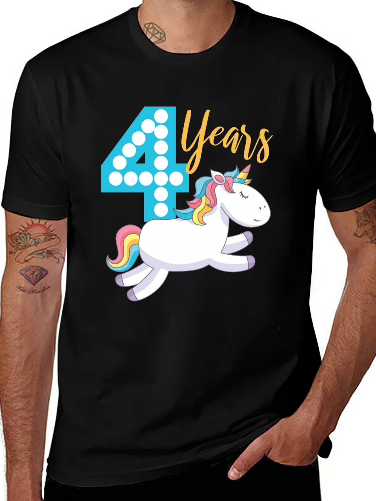 4th Birthday Unicorn T-Shirt
