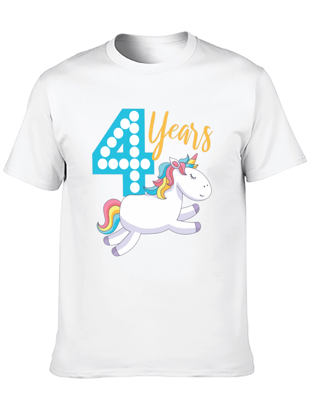 4th Birthday Unicorn T-Shirt