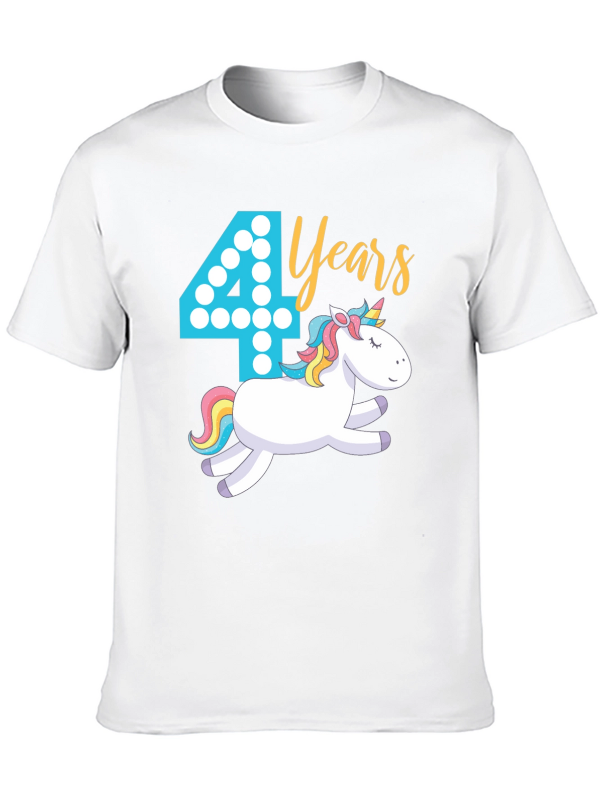 4th Birthday Unicorn T-Shirt