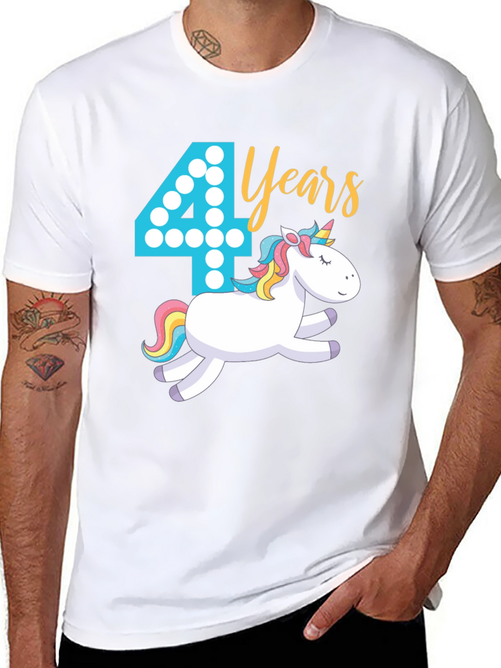 4th Birthday Unicorn T-Shirt