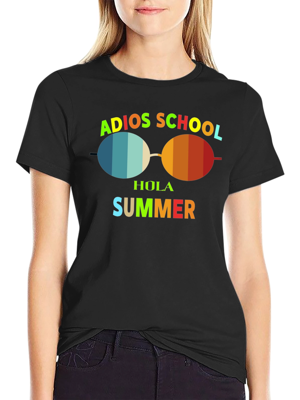 Adios School Hola Summer Graphic T-Shirt