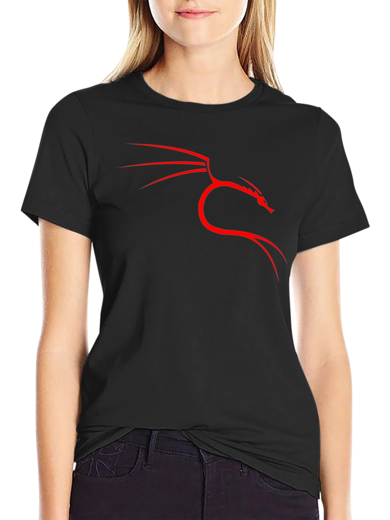 Kali Linux Dragon Logo Black T-Shirt