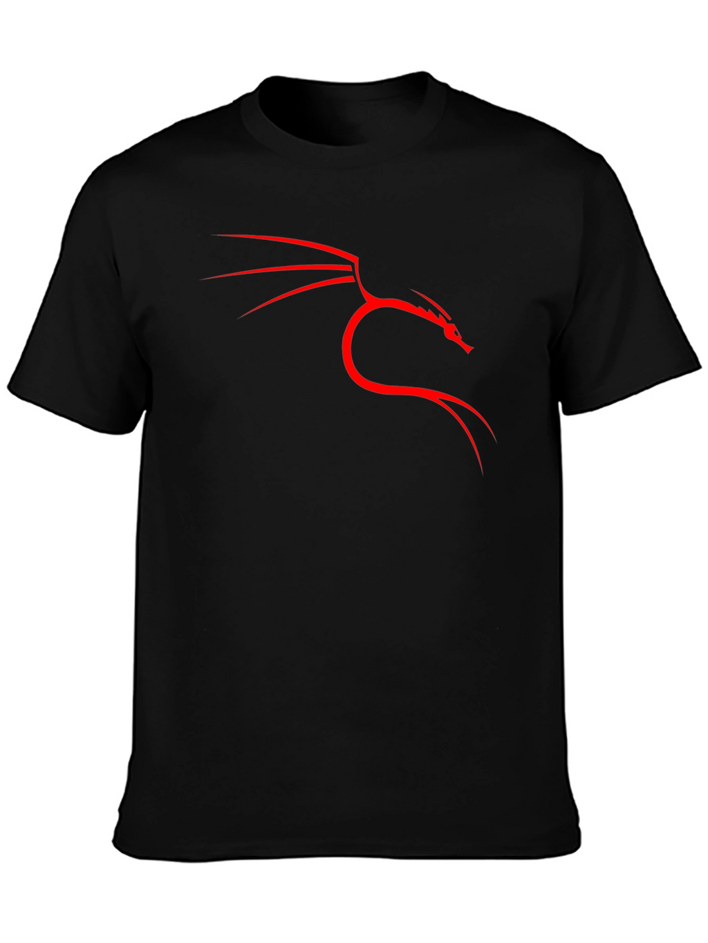 Kali Linux Dragon Logo Black T-Shirt