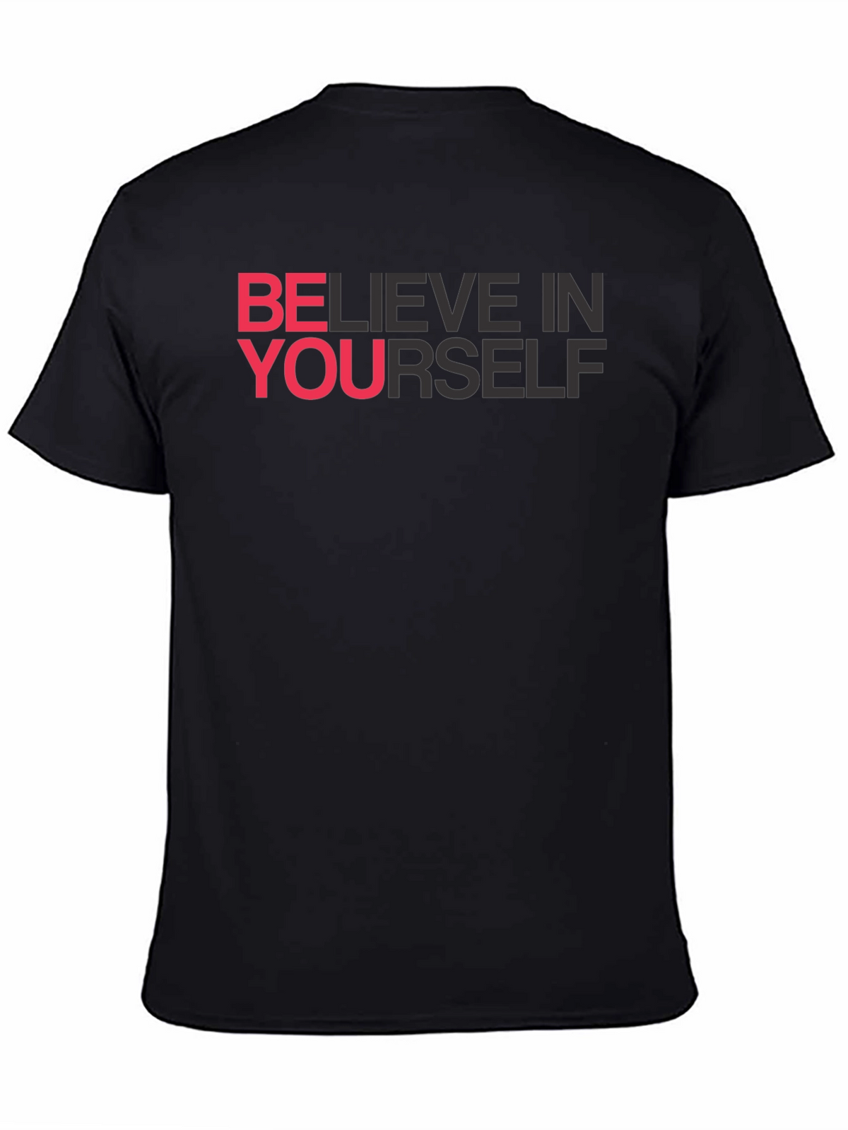 Believe In Yourself Graphic Tee - Black