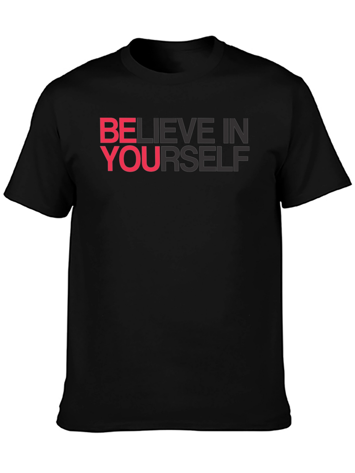 Believe In Yourself Graphic Tee - Black