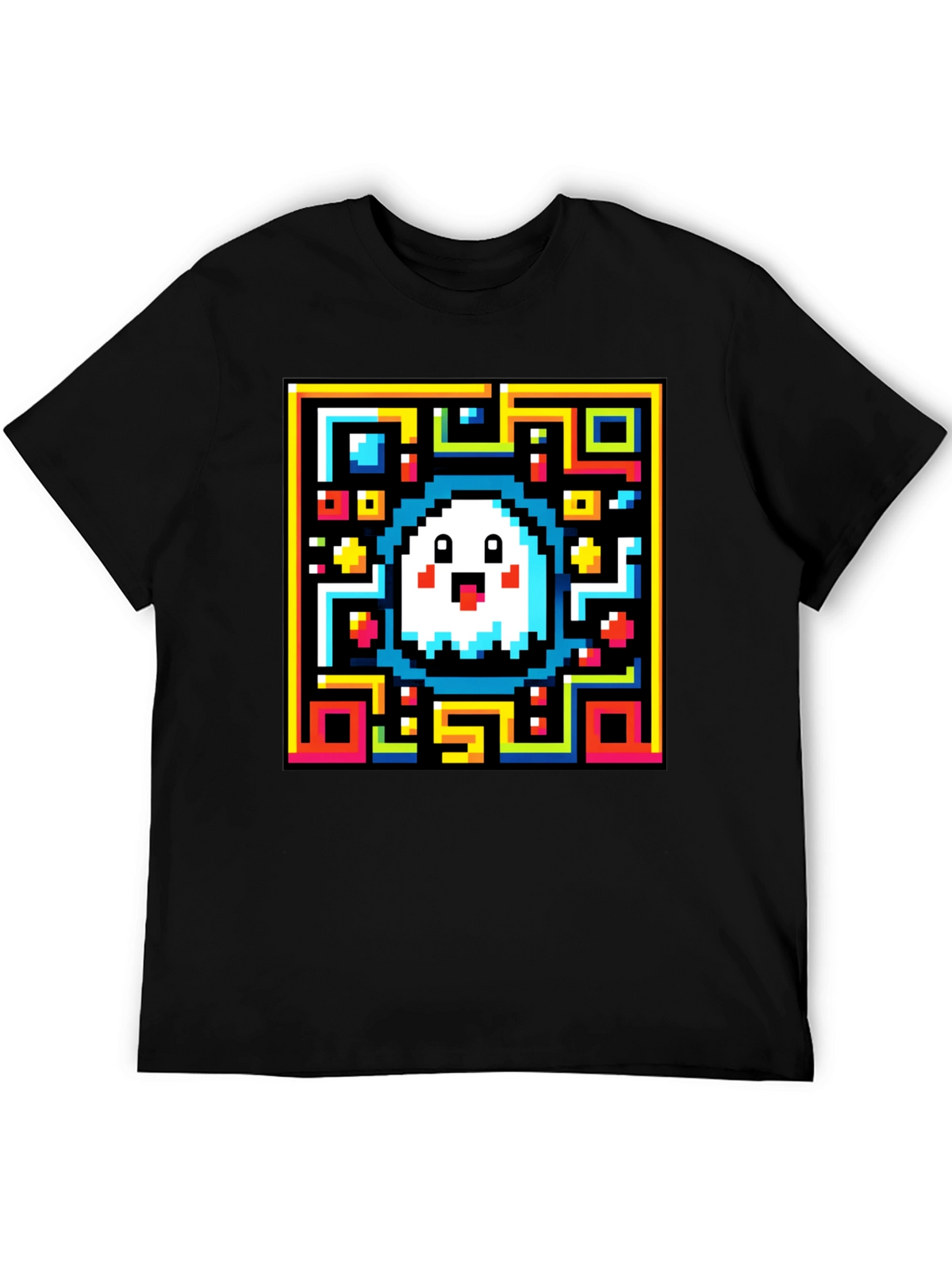 Pixel Ghost QR Code T-Shirt - Unique Design!