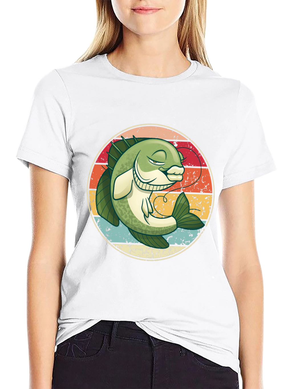Retro Bass Fishing Graphic Tee