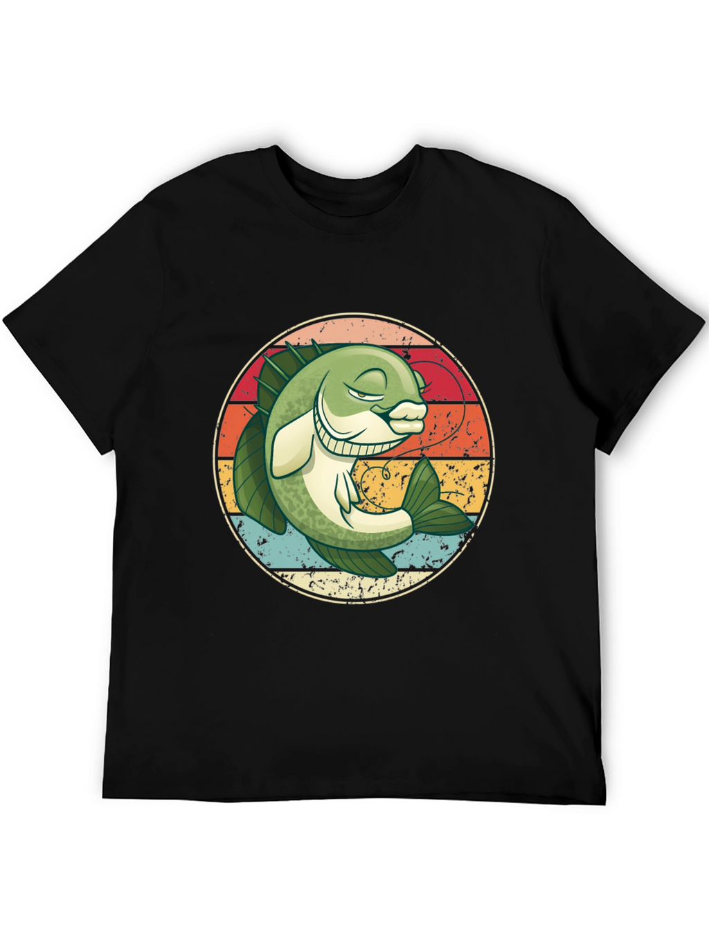 Retro Bass Fishing Graphic Tee