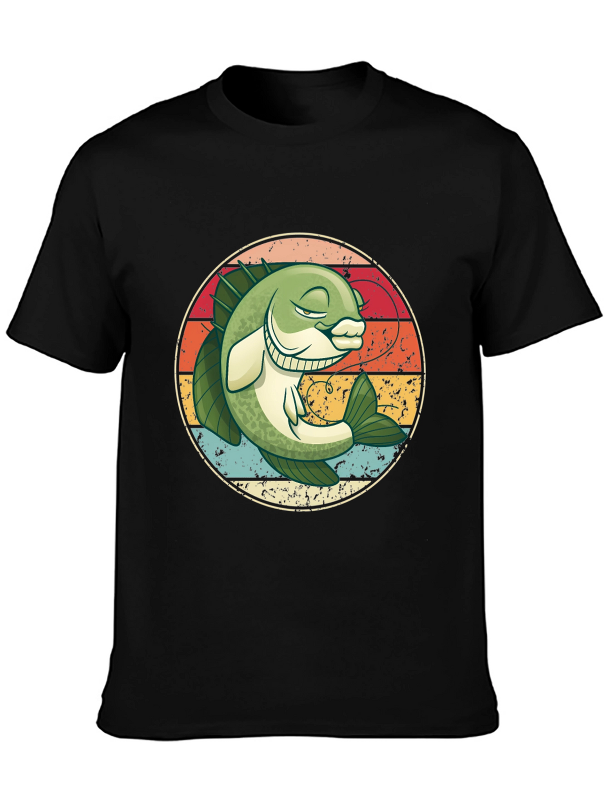 Retro Bass Fishing Graphic Tee