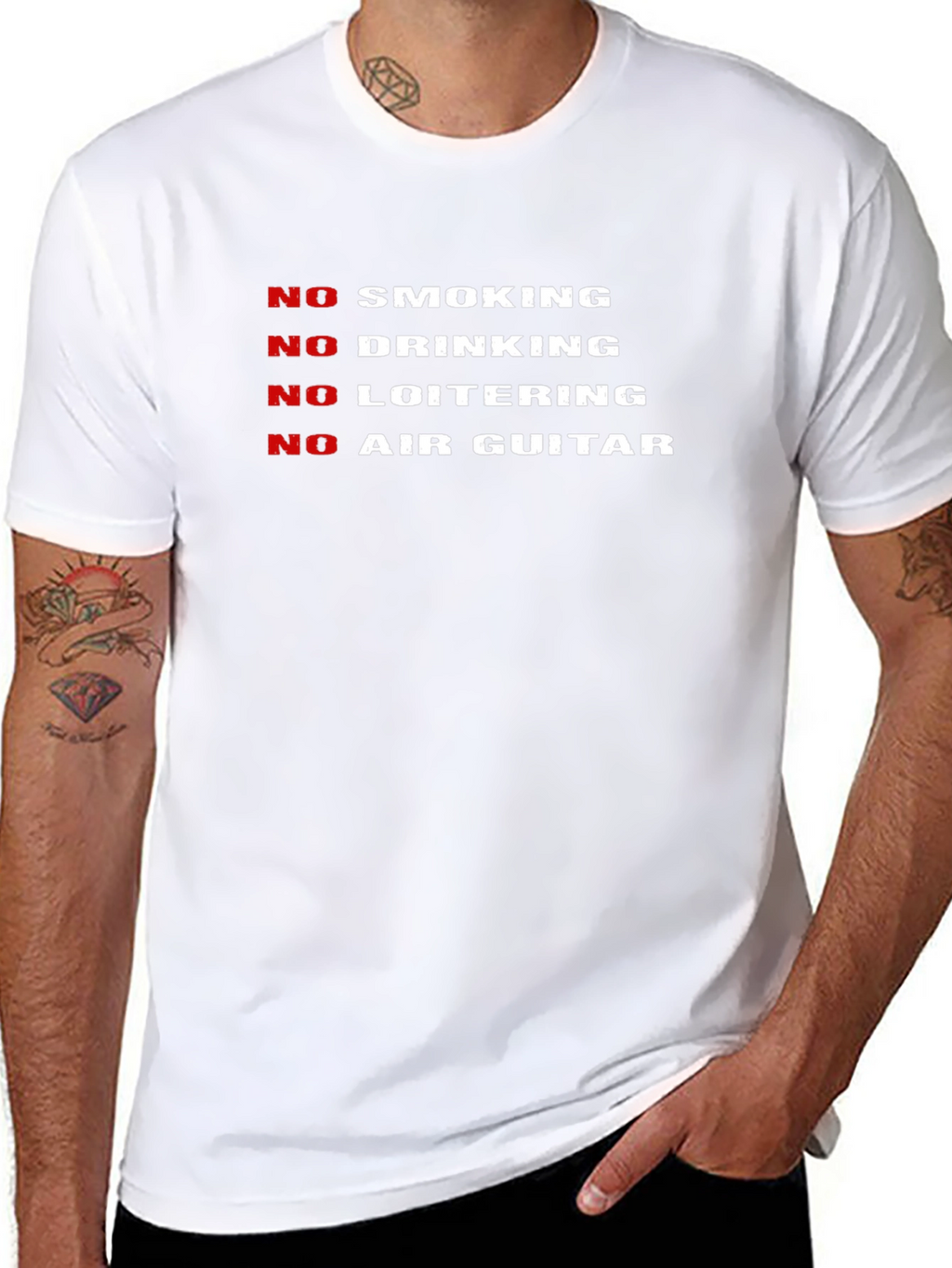No Fun Allowed Black Graphic T-Shirt