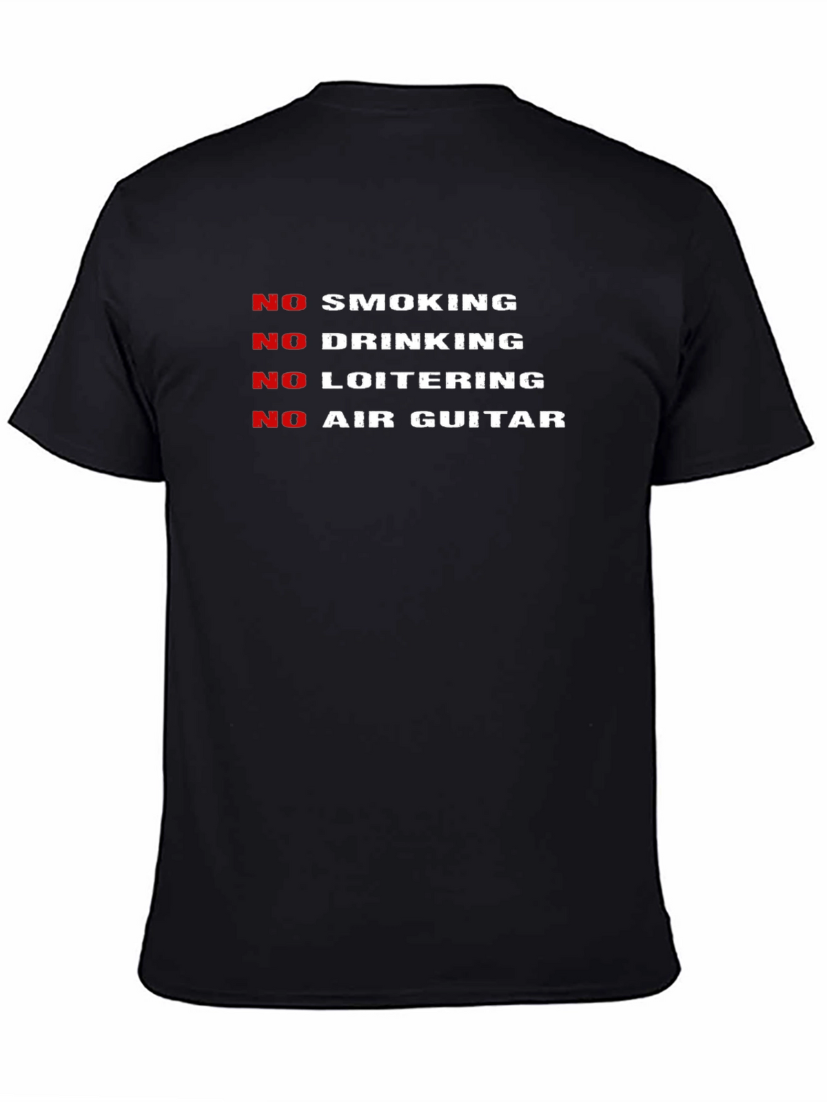 No Fun Allowed Black Graphic T-Shirt