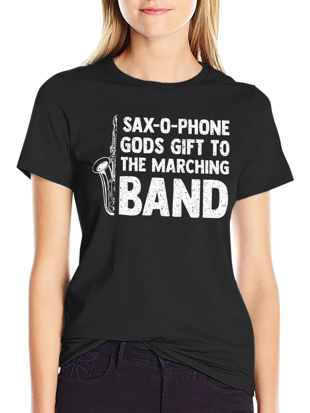 Saxophone Marching Band Graphic T-Shirt