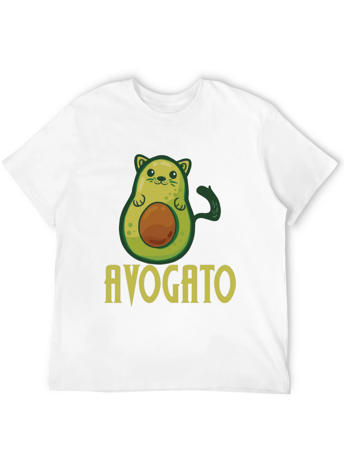 Avogato T-Shirt - Avocado Cat Pun Graphic Tee