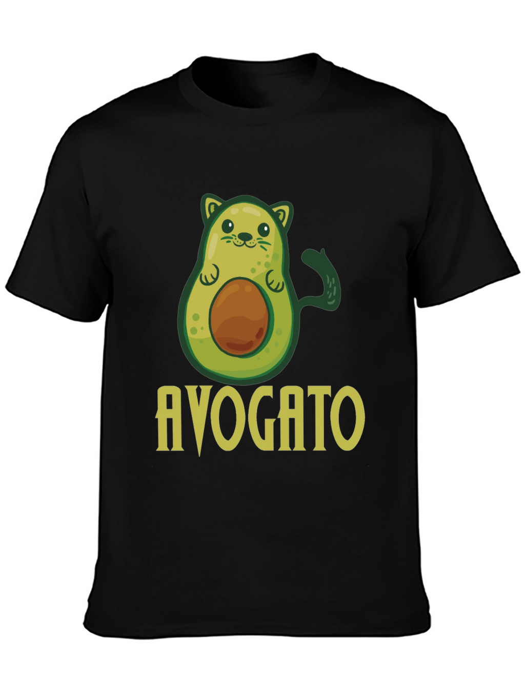 Avogato T-Shirt - Avocado Cat Pun Graphic Tee