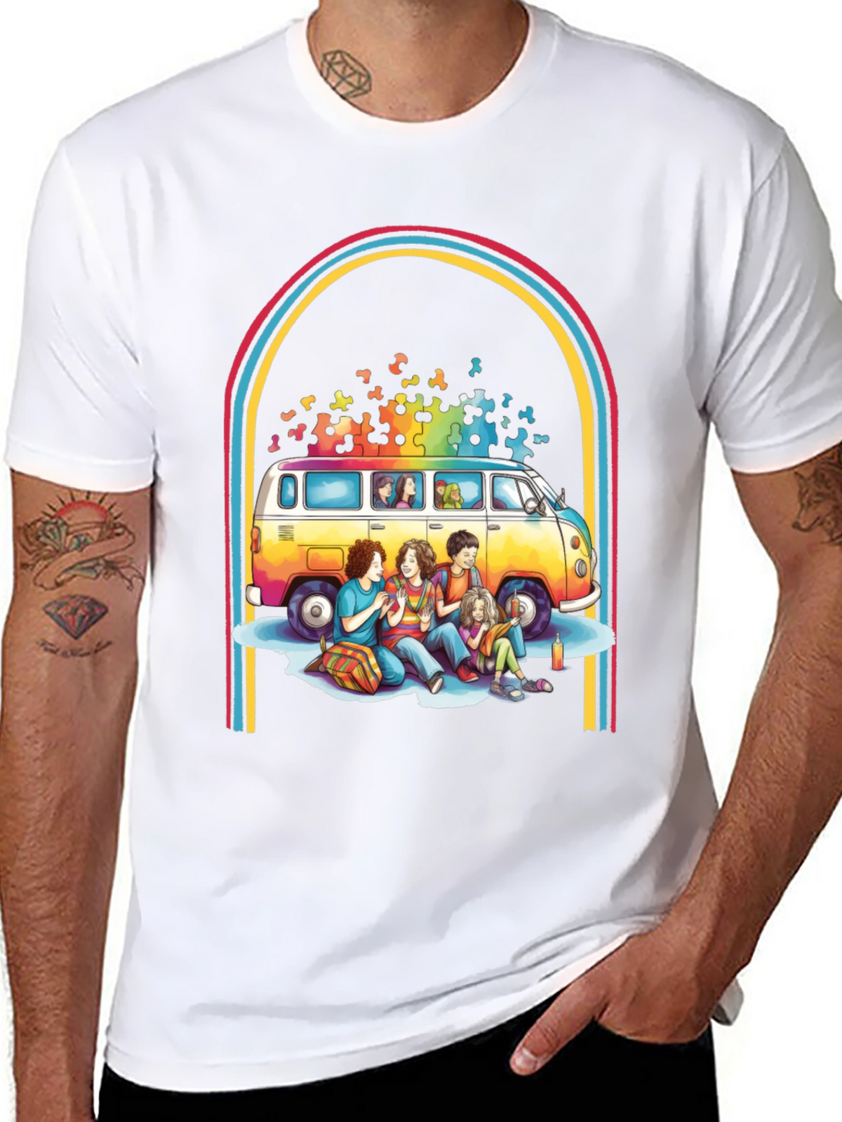 Retro Van & Friends Graphic Tee
