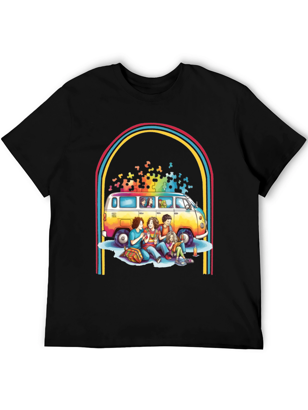 Retro Van & Friends Graphic Tee