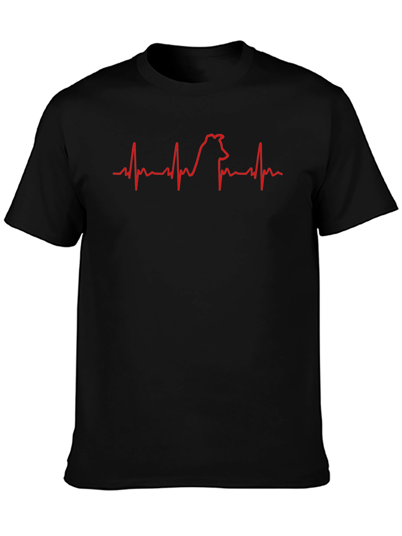 Dog Heartbeat T-Shirt - Cute Pet Lover Tee