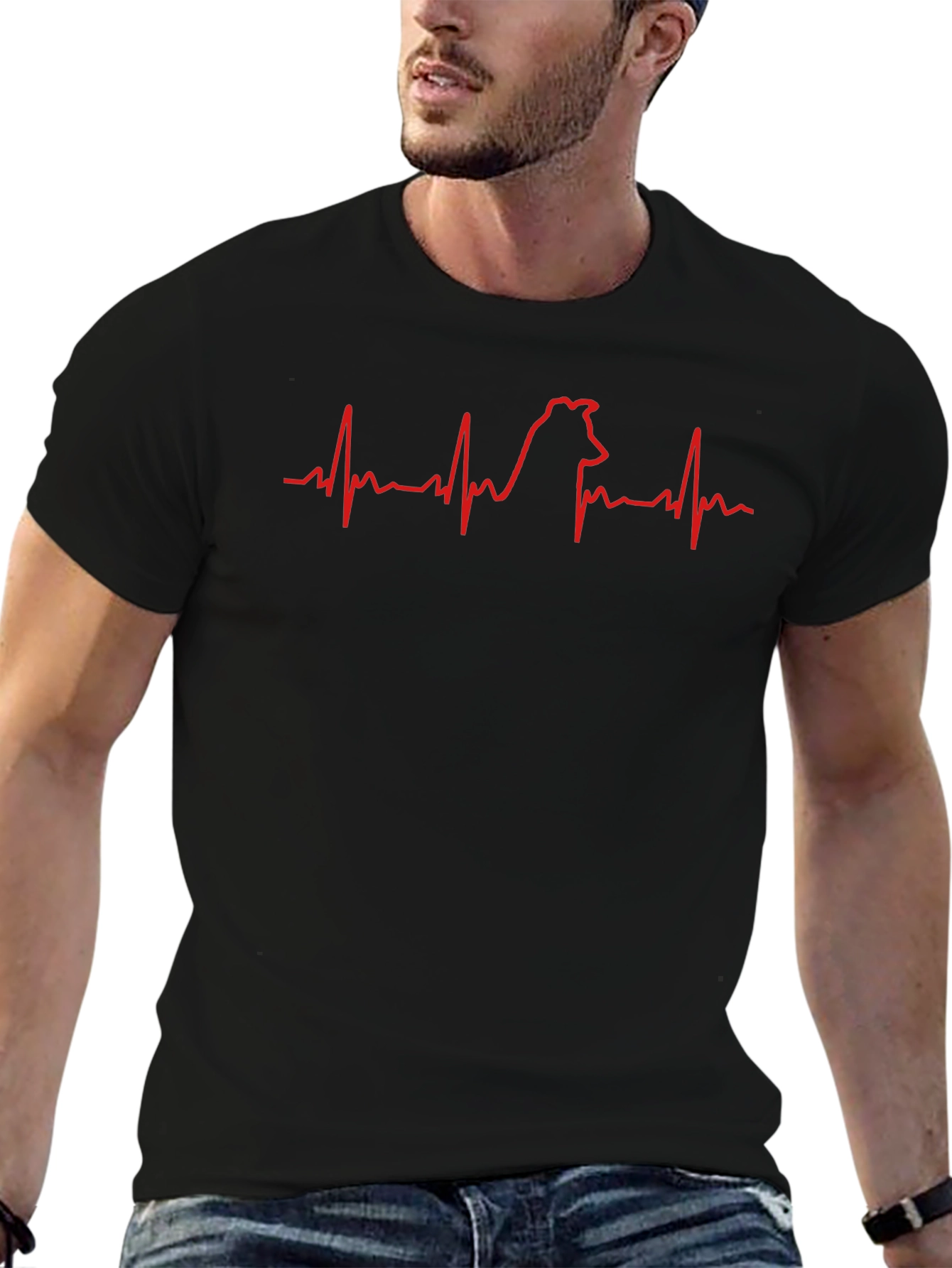 Dog Heartbeat T-Shirt - Cute Pet Lover Tee
