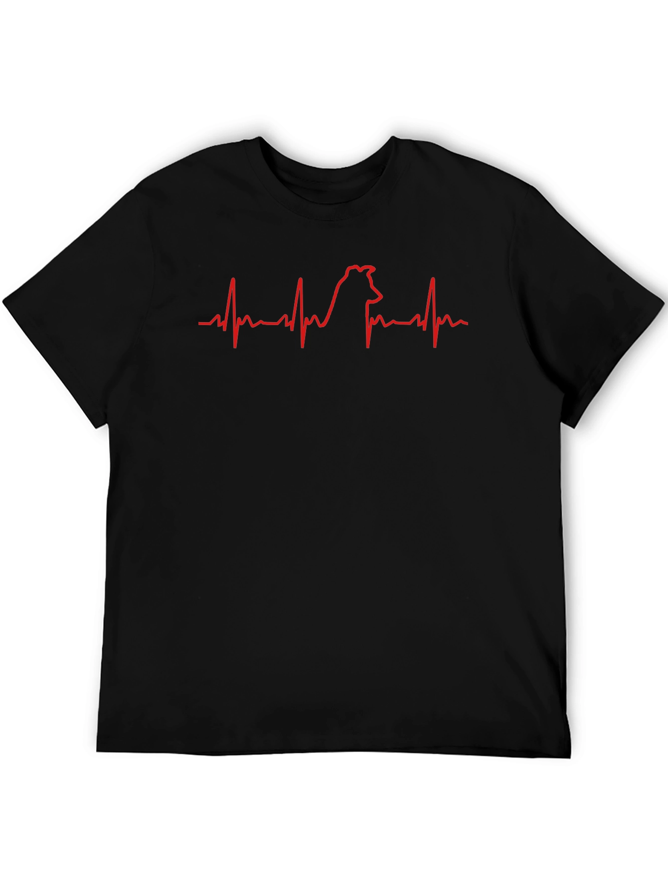 Dog Heartbeat T-Shirt - Cute Pet Lover Tee