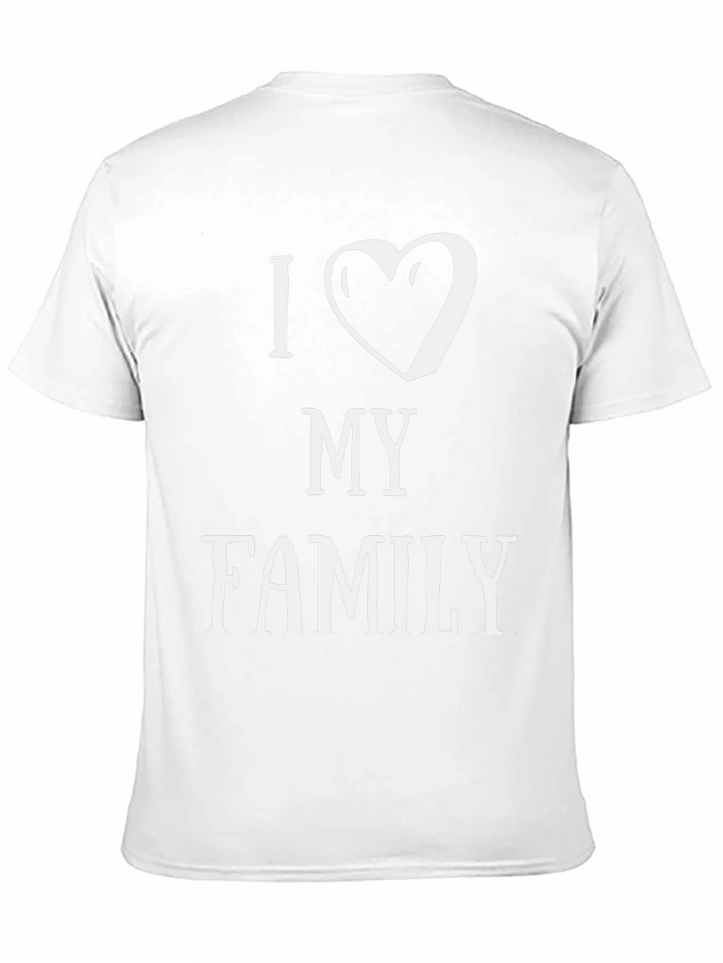 I Heart My Family Graphic T-Shirt - Black