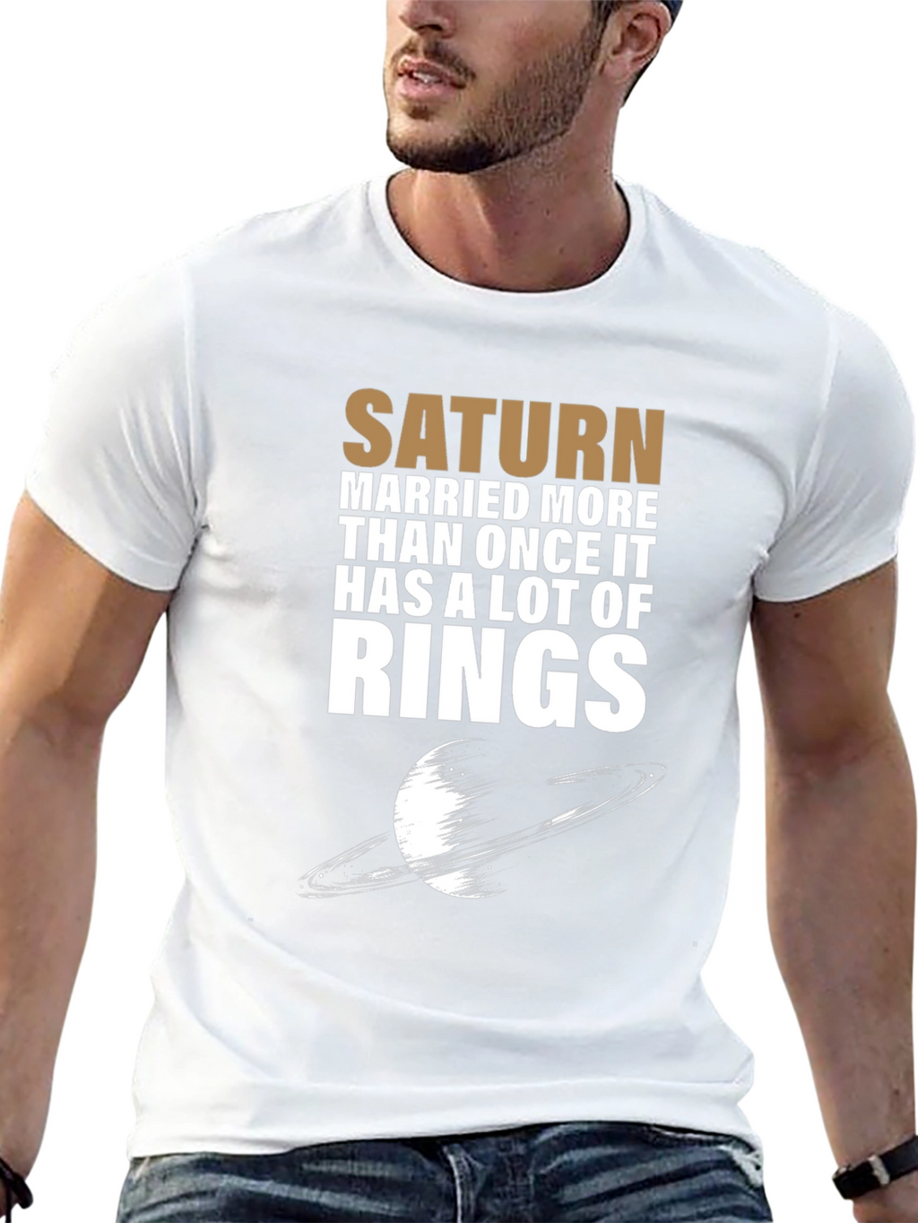 Saturn Rings Graphic Novelty T-Shirt
