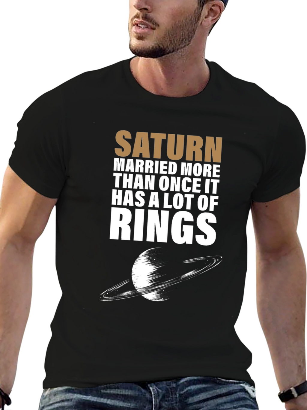 Saturn Rings Graphic Novelty T-Shirt