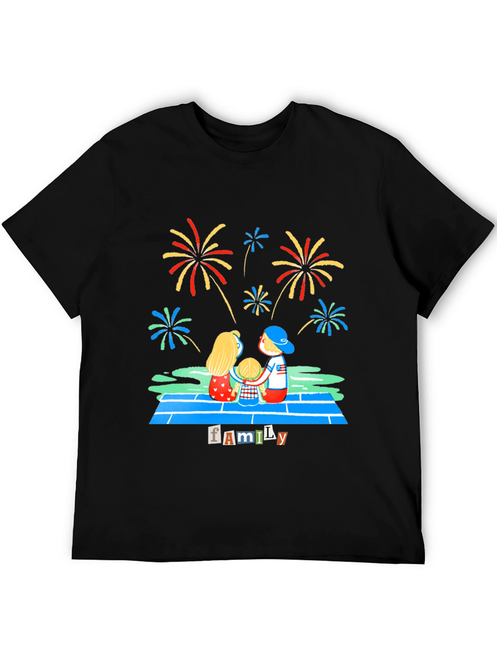 Family Fireworks Graphic Tee