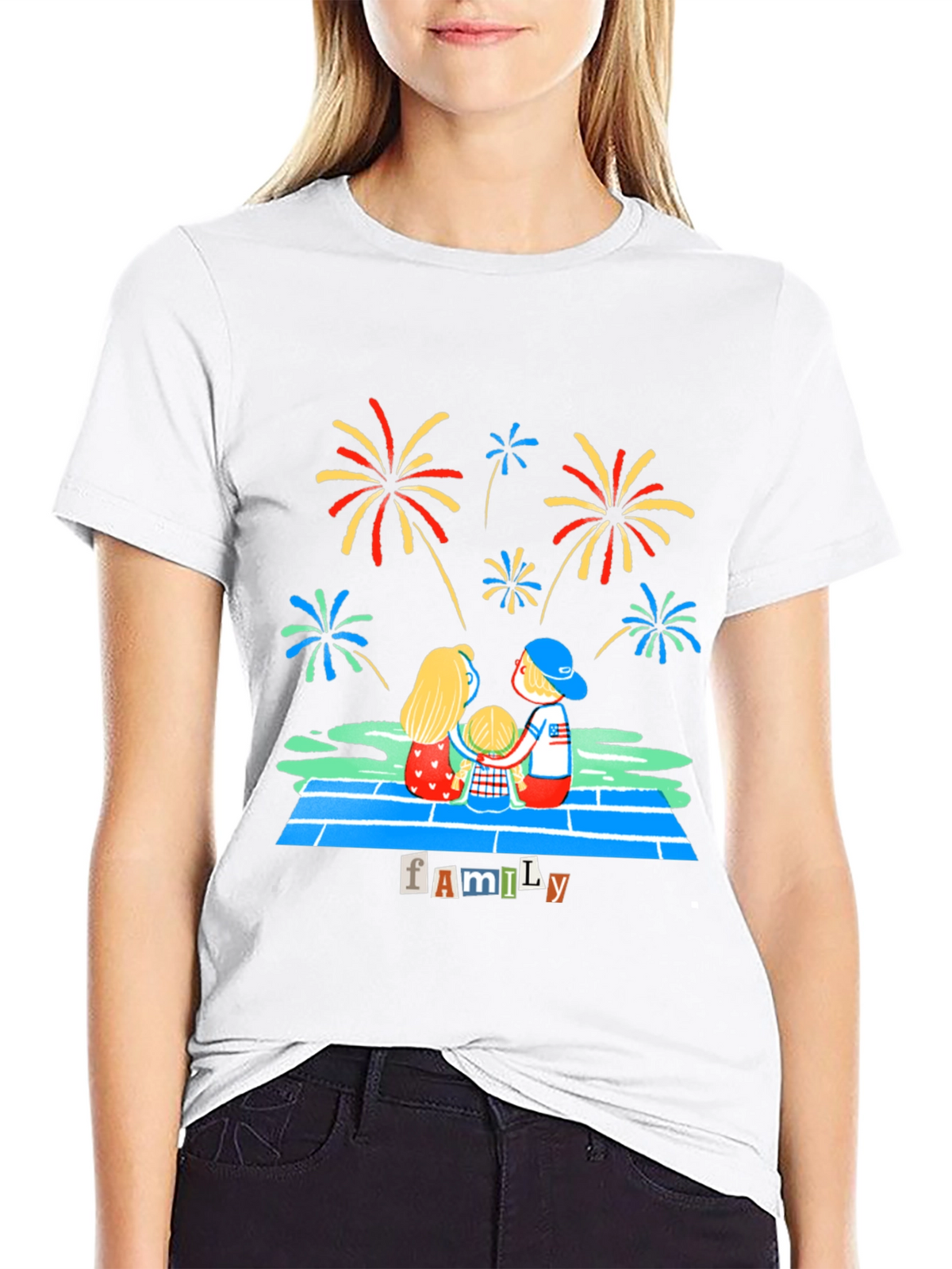 Family Fireworks Graphic Tee