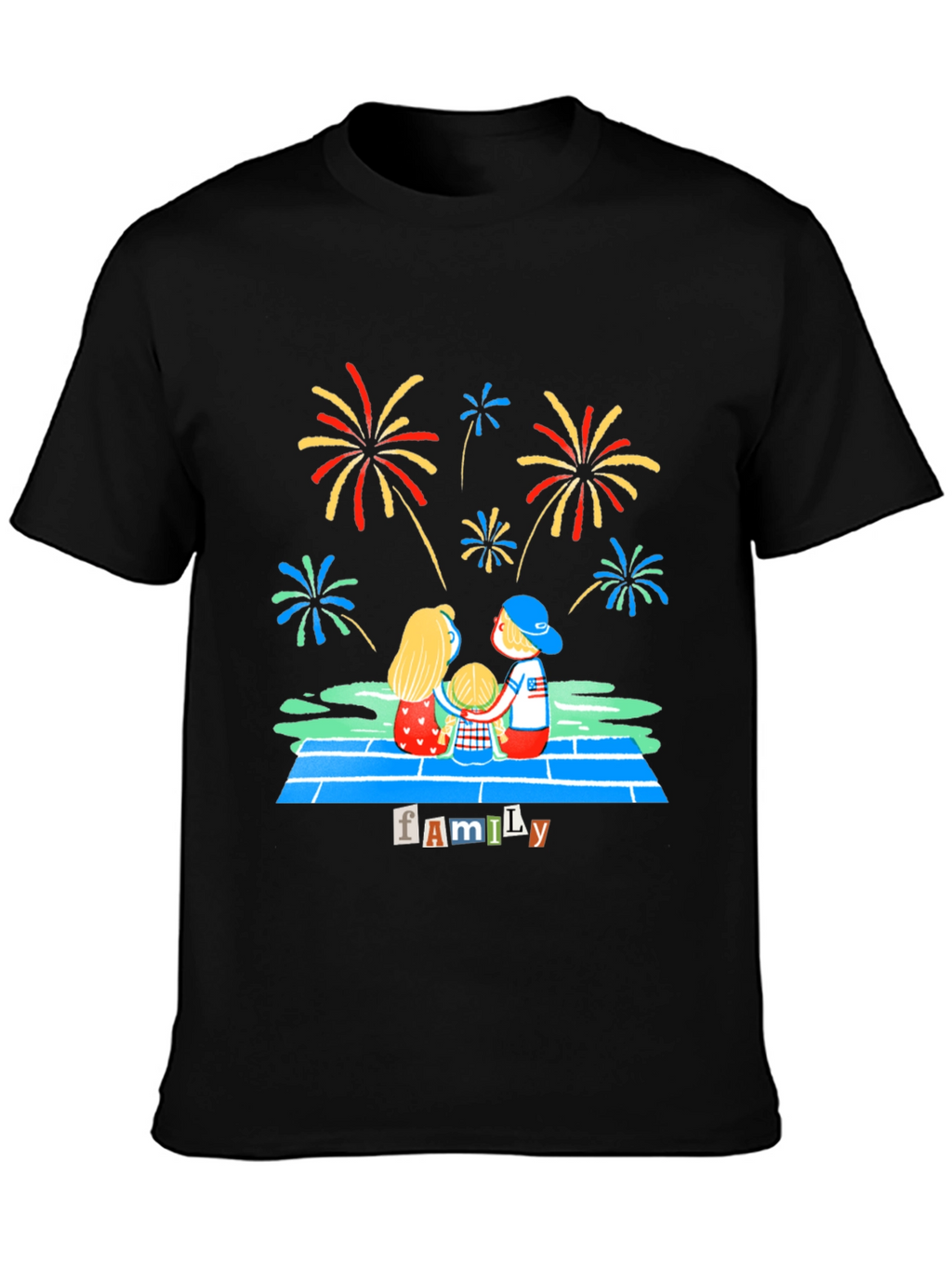 Family Fireworks Graphic Tee