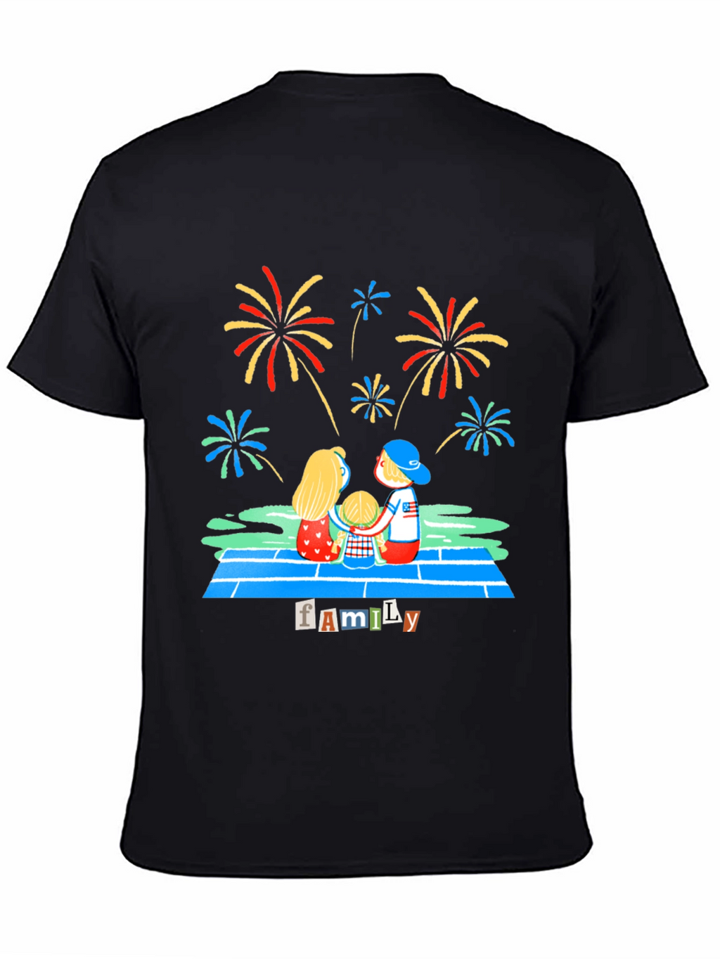 Family Fireworks Graphic Tee