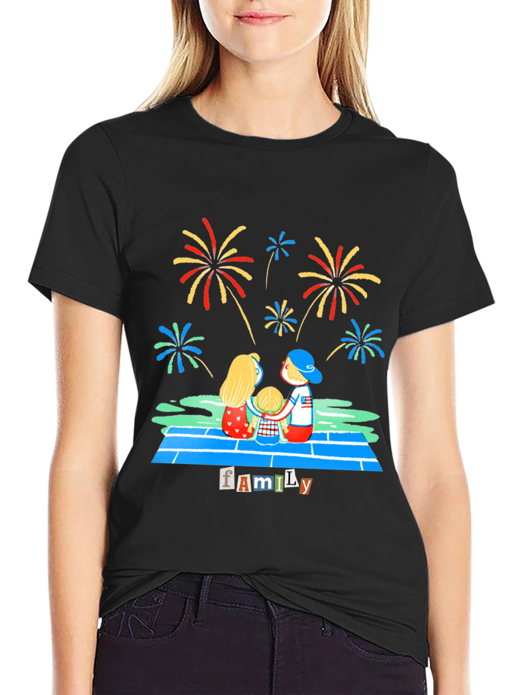 Family Fireworks Graphic Tee