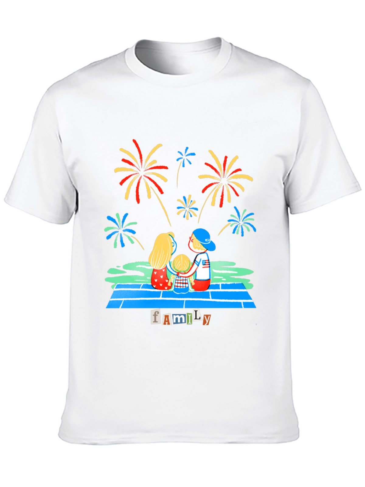 Family Fireworks Graphic Tee