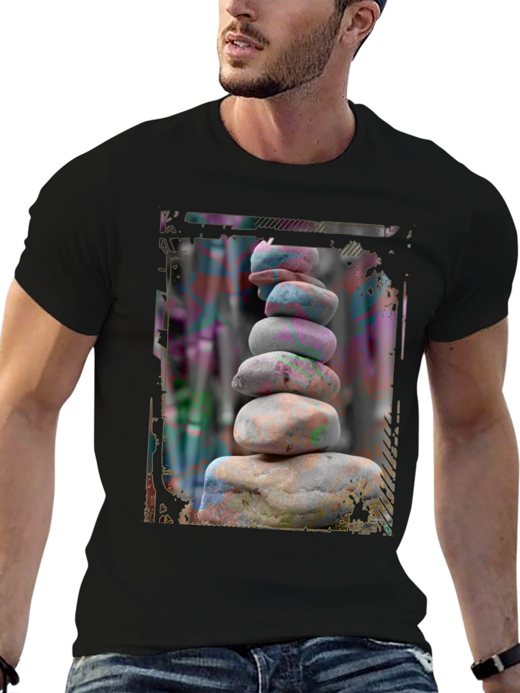 Zen Stone Stack Graphic Tee