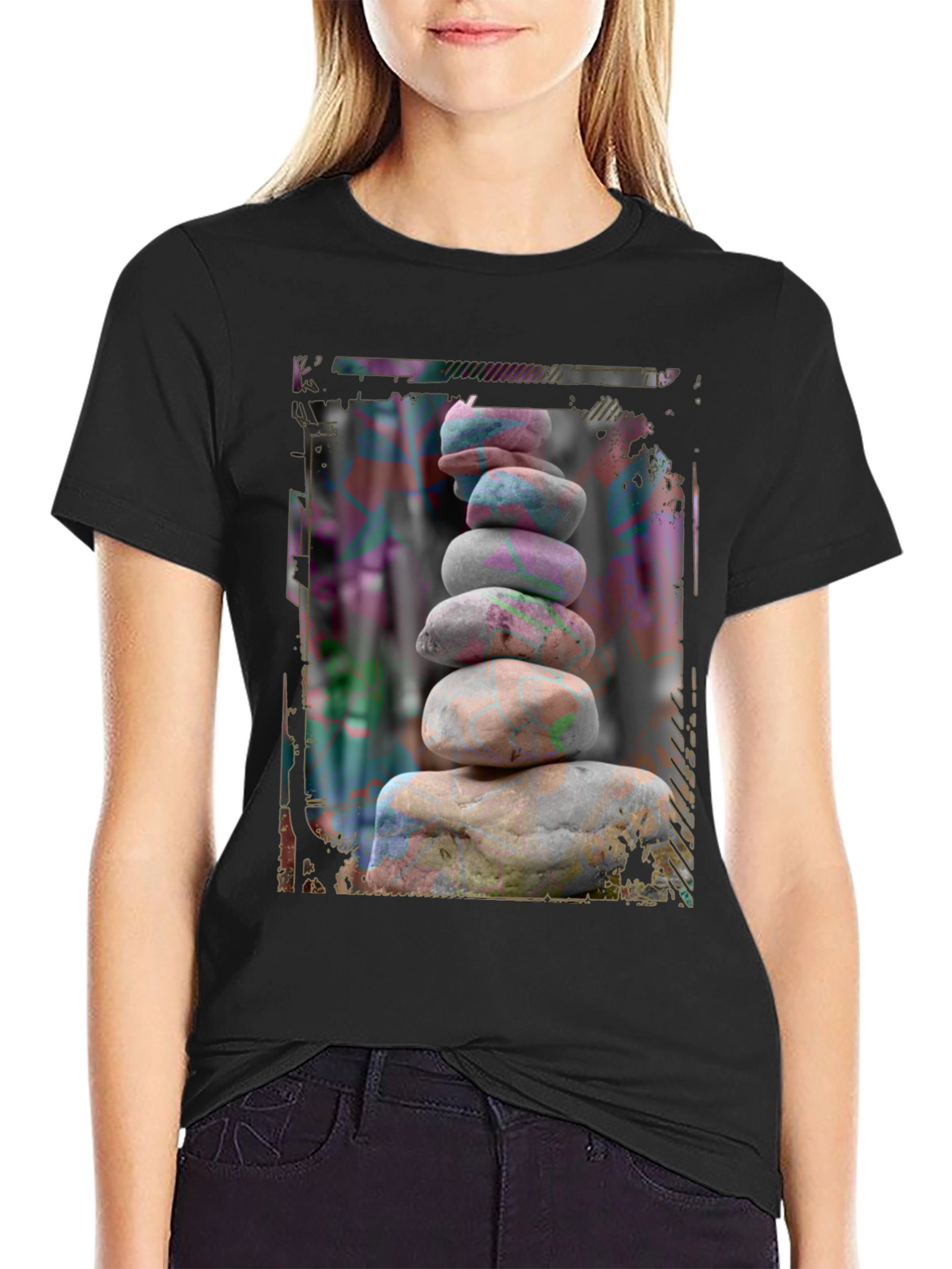 Zen Stone Stack Graphic Tee