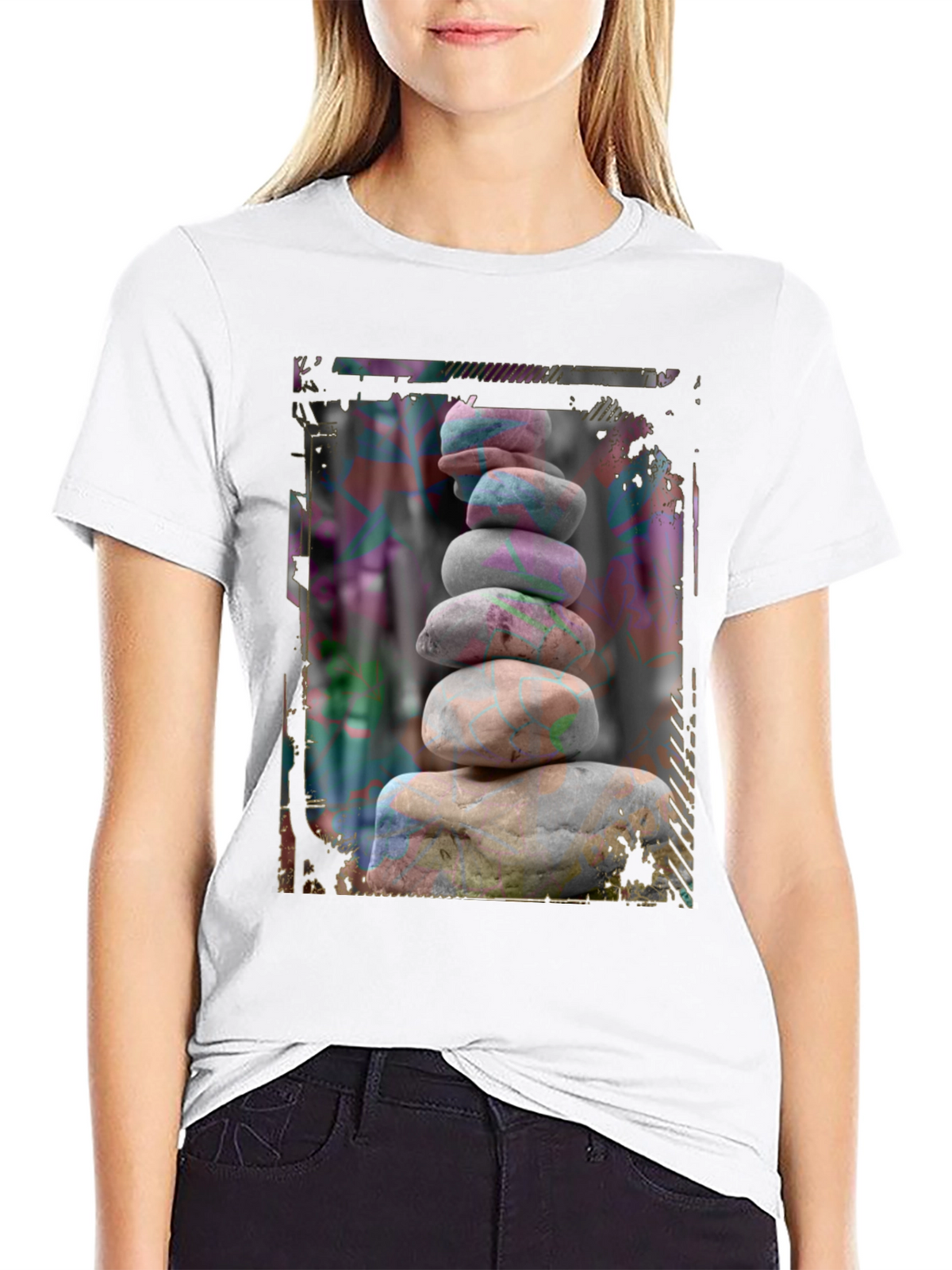 Zen Stone Stack Graphic Tee