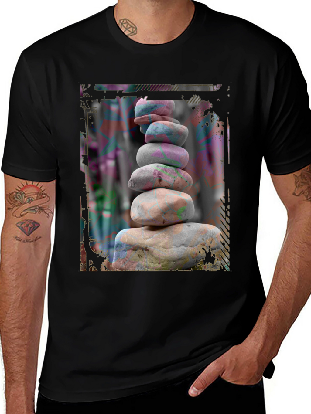 Zen Stone Stack Graphic Tee