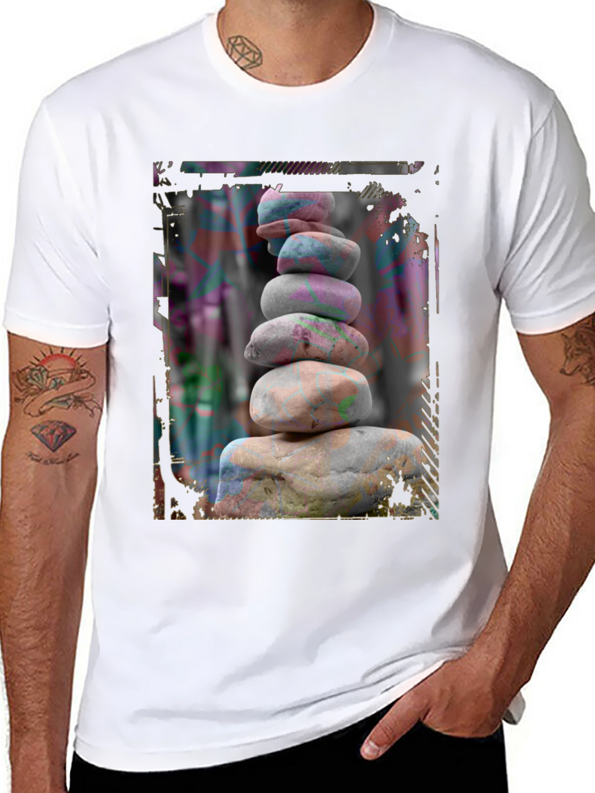 Zen Stone Stack Graphic Tee